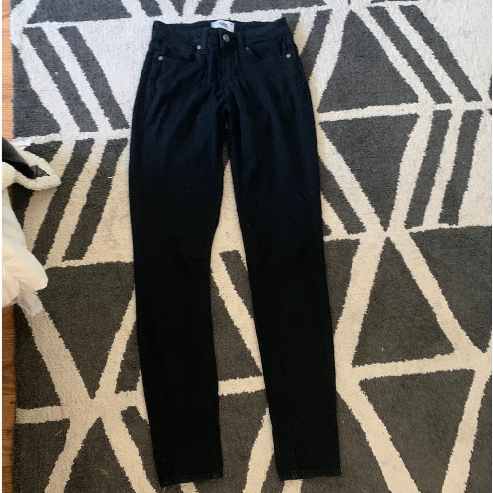 Paige vertigo ultra skinny 26 black denim GUC